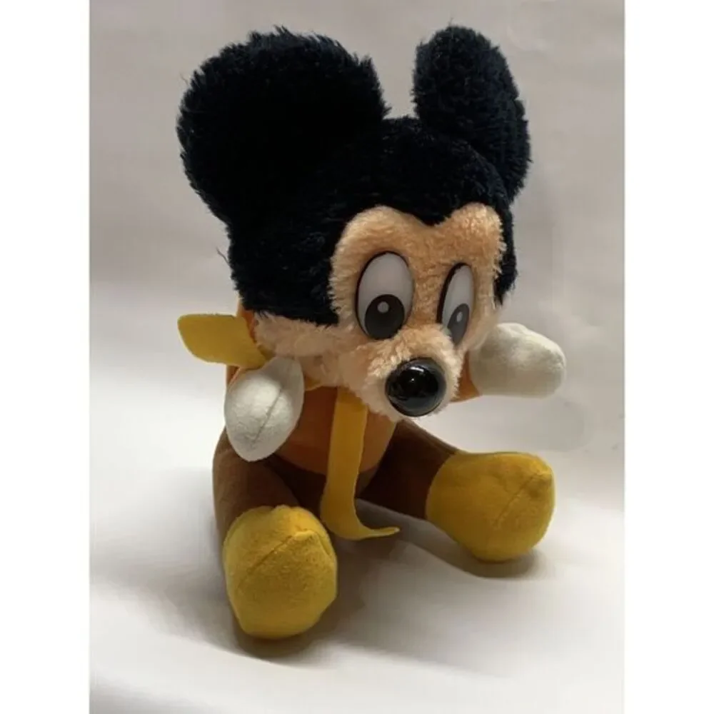 Vintage Walt Disney Mickey's Christmas Carol‎ Mickey Mouse Plush Stuffed Animal